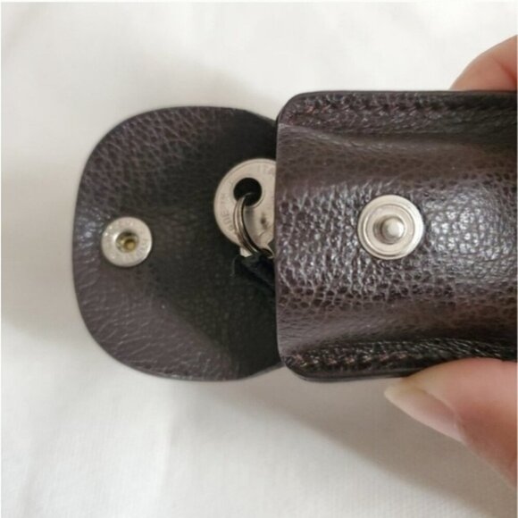 Vintage Gucci small lock and keys with espresso leather cloche… - Picture 3 of 5